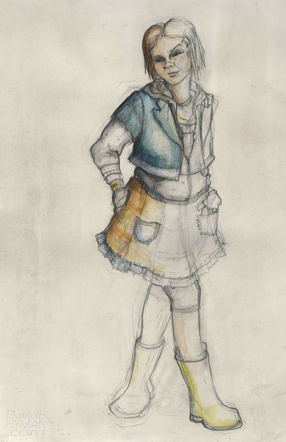 David B Hyman Medea with Child rendering