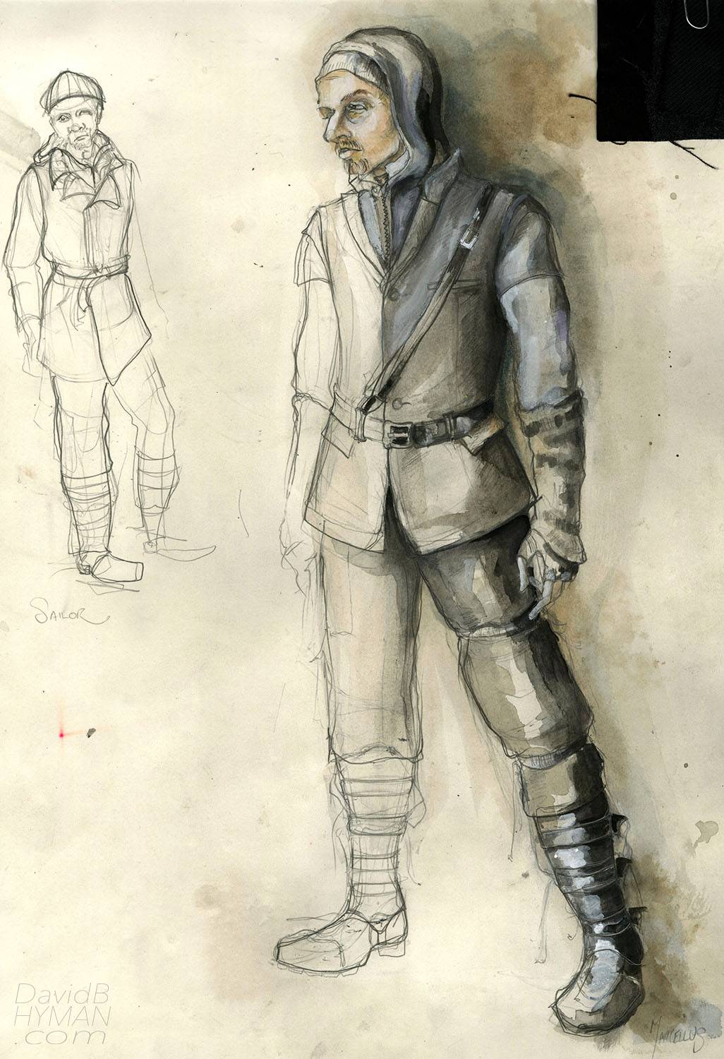 David B Hyman Hamlet rendering of Marcellus