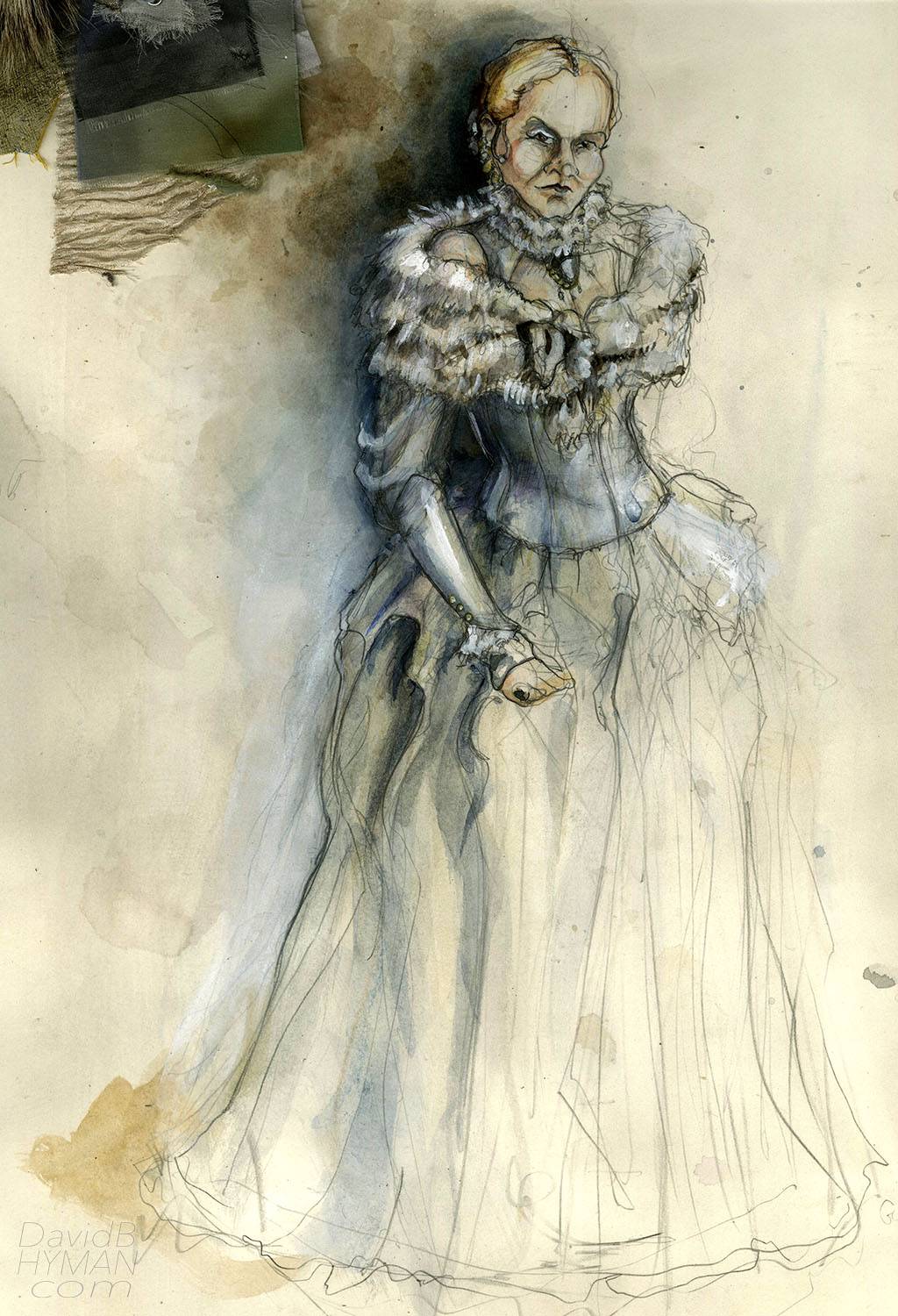 David B Hyman Hamlet rendering of Gertrude