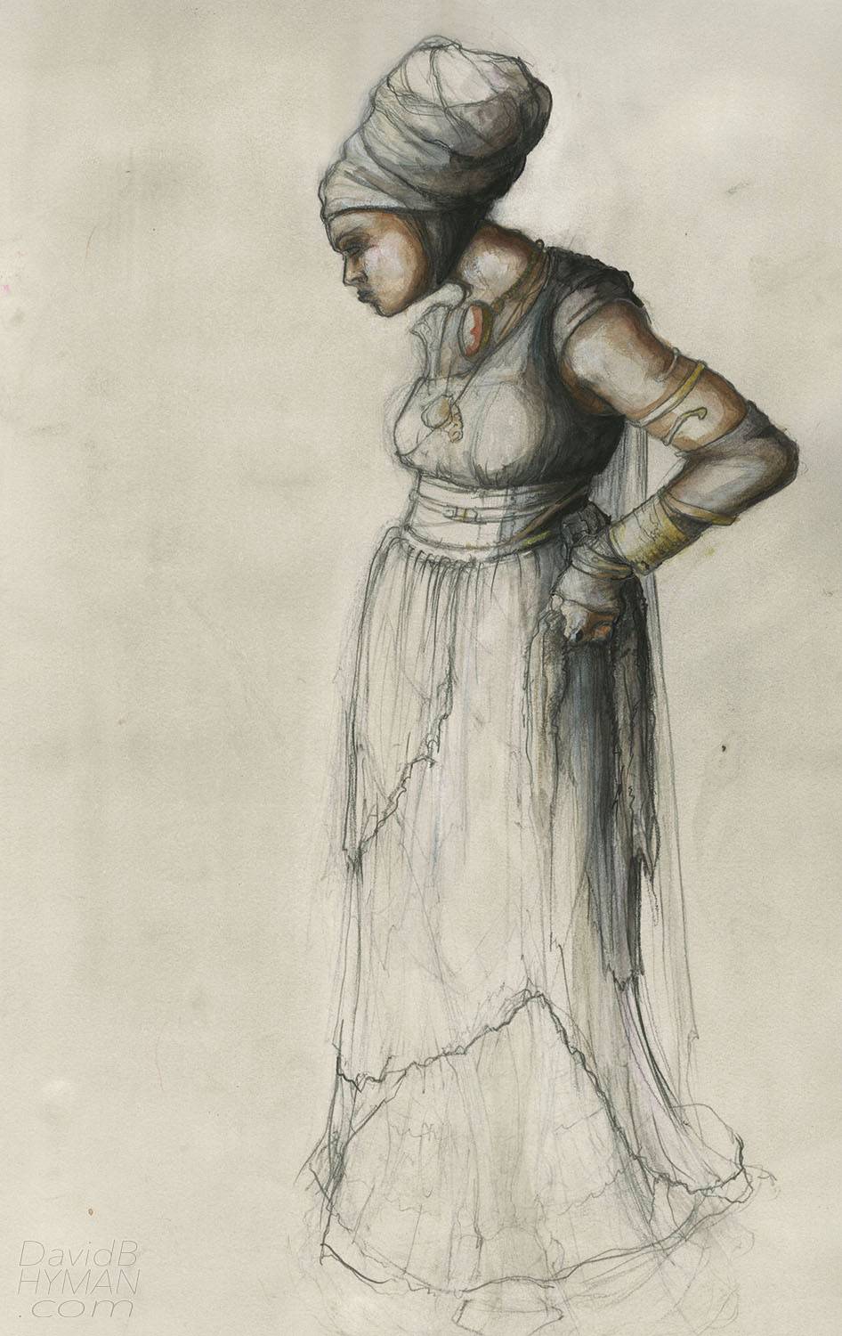 David B Hyman Medea with Child rendering