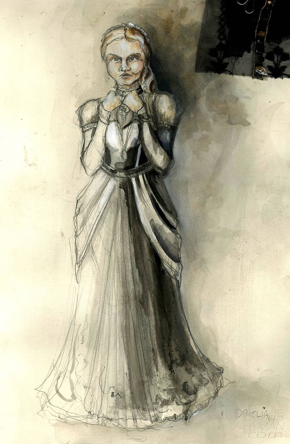 David B Hyman Hamlet rendering of Ophelia